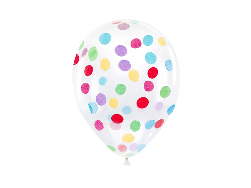 Ballons confettis 30cm 6pcs
