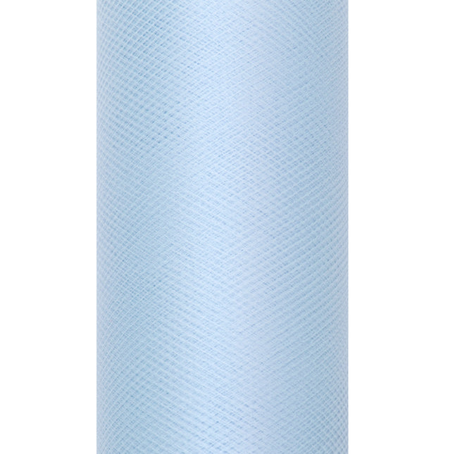 Rouleau de tulle bleu clair 15cm 9m