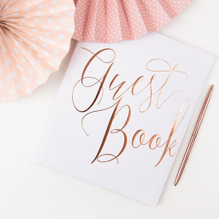 Livre d'or Lettres or rose 24.5cm