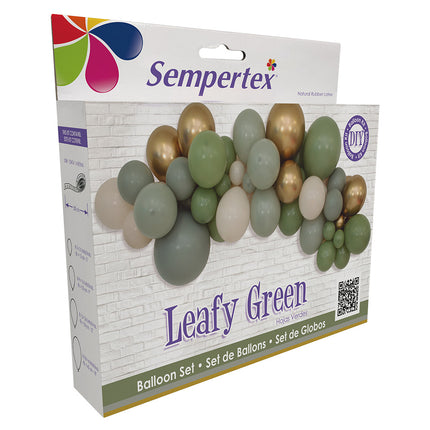 Kit de ballons de baudruche DIY Vert feuillage