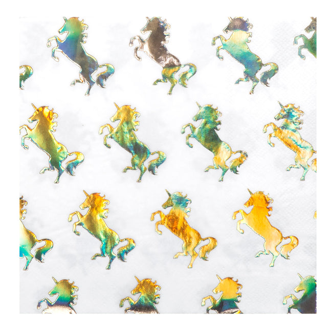 Serviettes de table Papier Licorne 33cm
