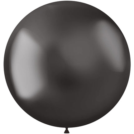 Ballons gris chromés 48cm 5pcs