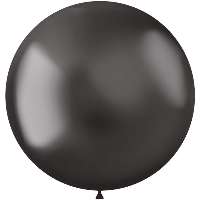 Ballons gris chromés 48cm 5pcs