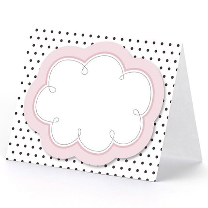 Cartes de table Rose Noir 8.4cm 6pcs