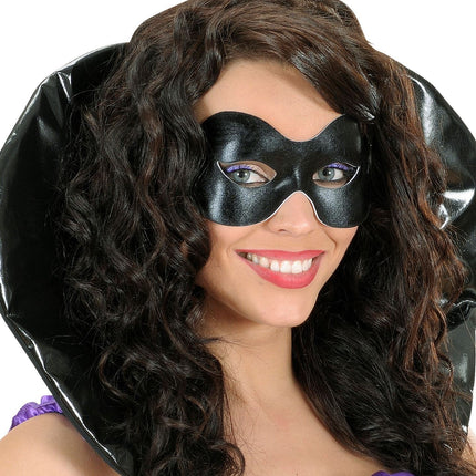 Masque pour les yeux noir élastique