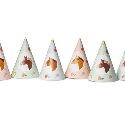 Chapeaux de fête pour chevaux 16cm 6pcs