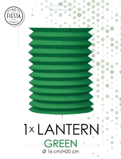 Lampion vert Trek 16cm