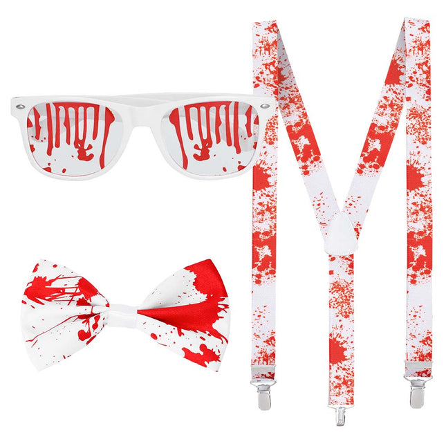 Ensemble d'accessoires d'Halloween Sang 3 pièces
