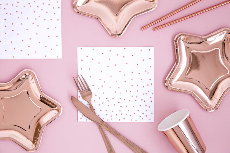 Assiettes Star Rose Gold 18cm 6pcs