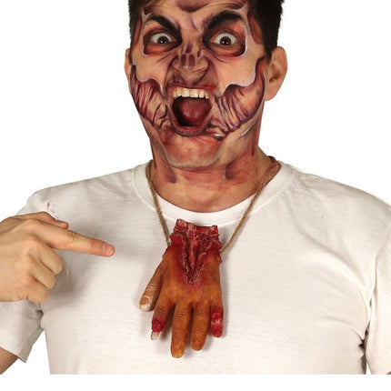 Collier d'Halloween Main sanglante