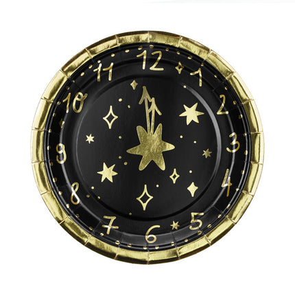 Signes de la veille du Nouvel An Horloge 6pcs