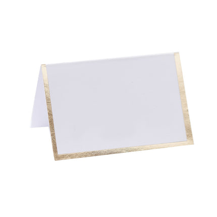 Décoration de table dorée Cartes de nom 7cm 10pcs