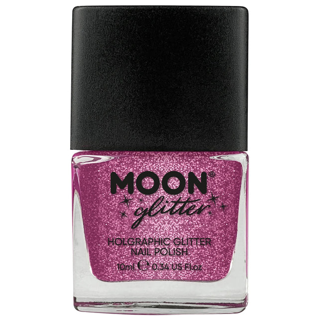 Moon Glitter Vernis à ongles holographique rose 14ml