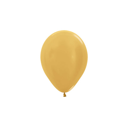 Ballons de baudruche or métallisé 12cm 50pcs