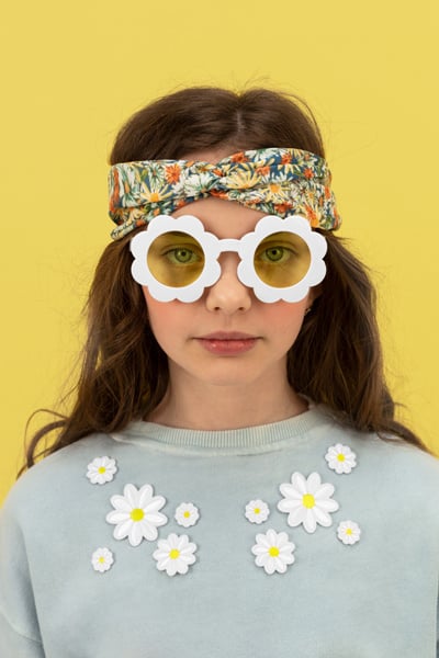 Emblèmes de fer Fleurs 10pcs