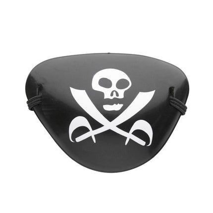 Cache-œil de pirate noir et blanc
