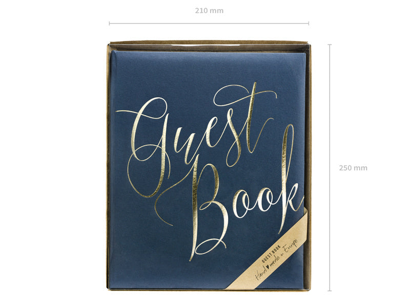 Livre d'or bleu 24.5cm