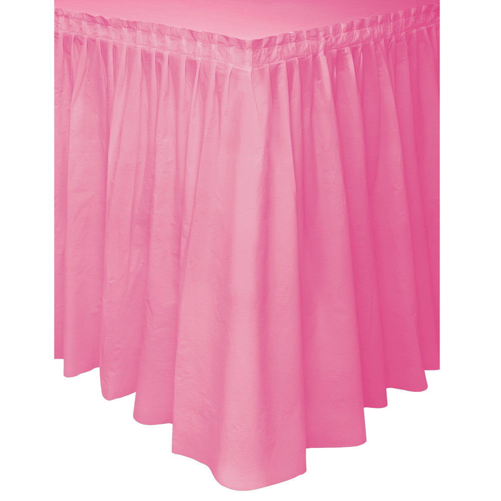 Jupe de table rose 4.26m Partywinkel