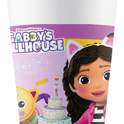 Gabby's Dollhouse Cups 200ml 8pcs