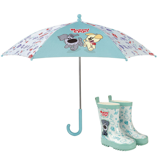 Parapluie vert Woezel et Pip 57cm