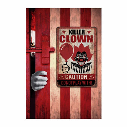 Décoration murale Halloween Assiette Clown Tueur 36cm