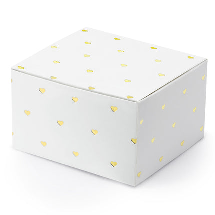 Boîtes cadeaux Mini Hearts Gold 6cm 10pcs