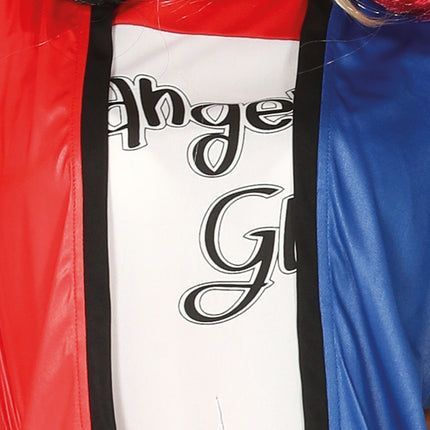 Costume Harley Quinn Rouge Bleu Dames