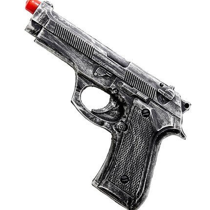 Faux pistolet gris 19cm