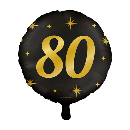 Ballon à l'hélium 80 ans vide 30cm