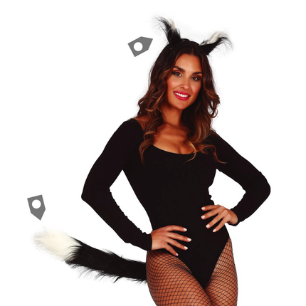 Ensemble pour chat noir 2 pièces
