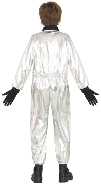 Costume d'astronaute Garçon d'argent