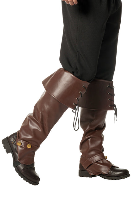 Capuchons de jambe marron