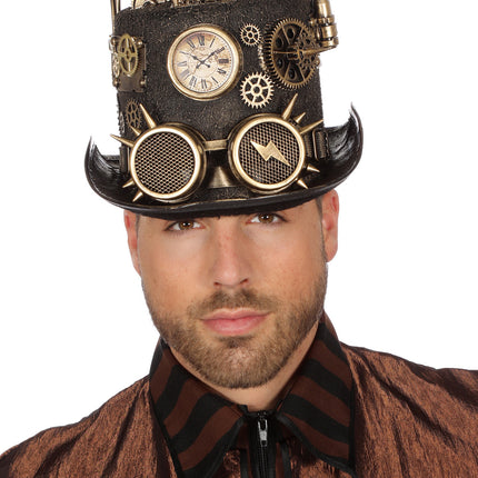 Chapeau Steampunk avec lumière