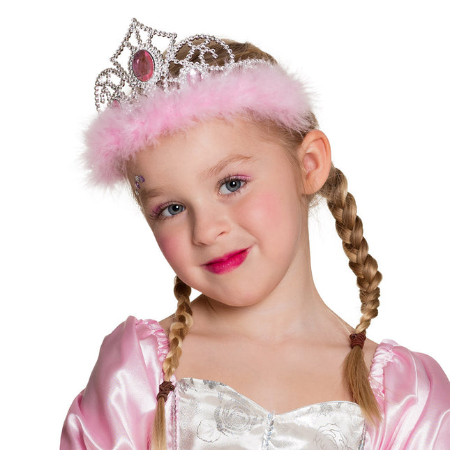 Bandeau de cheveux princesses roses