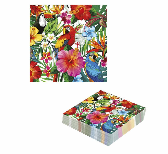 Serviettes de table Hawaii 33cm 12pcs