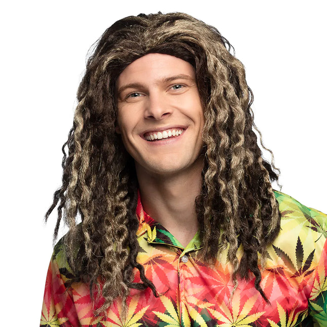 Rasta à perruque brune