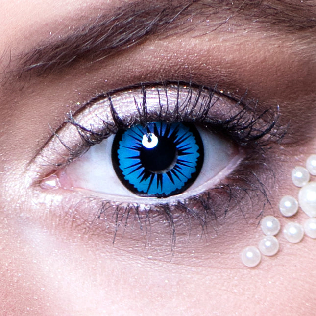 Lentilles de couleur Bleu ange