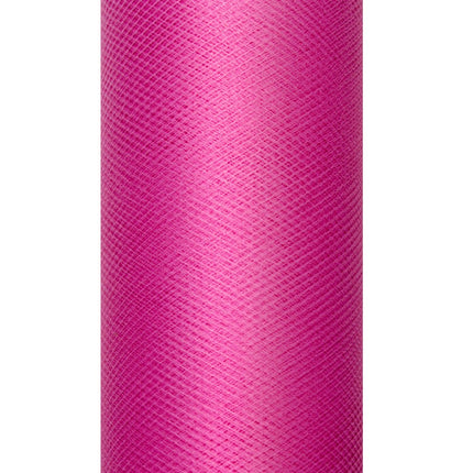Rouleau de tulle fuchsia 30cm 9m