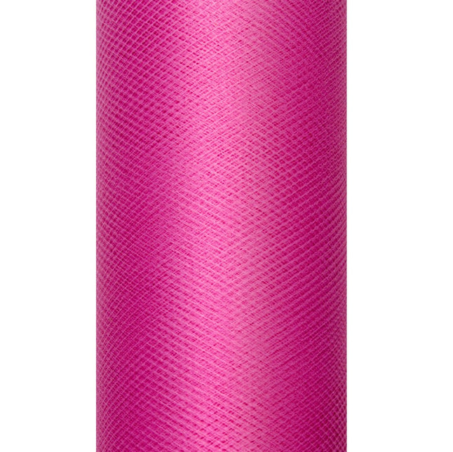 Rouleau de tulle fuchsia 30cm 9m