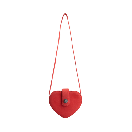 Sac Oktoberfest rouge en forme de cœur pour femmes