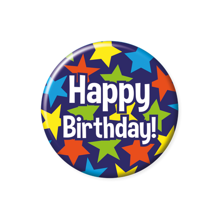 Bouton Joyeux anniversaire 5.5cm