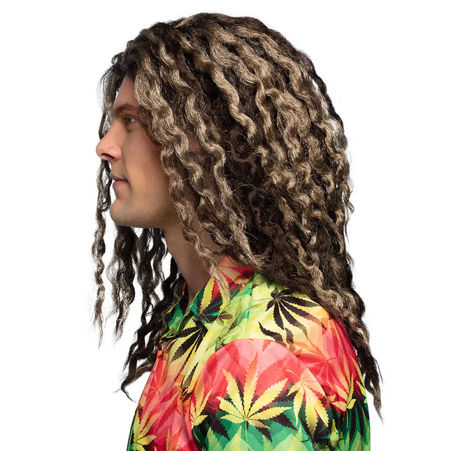 Rasta à perruque brune