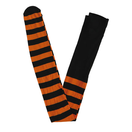 Legging orange rayé