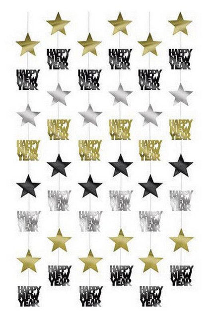Étoile de décoration suspendue pour le Nouvel An 2.1m 6pcs