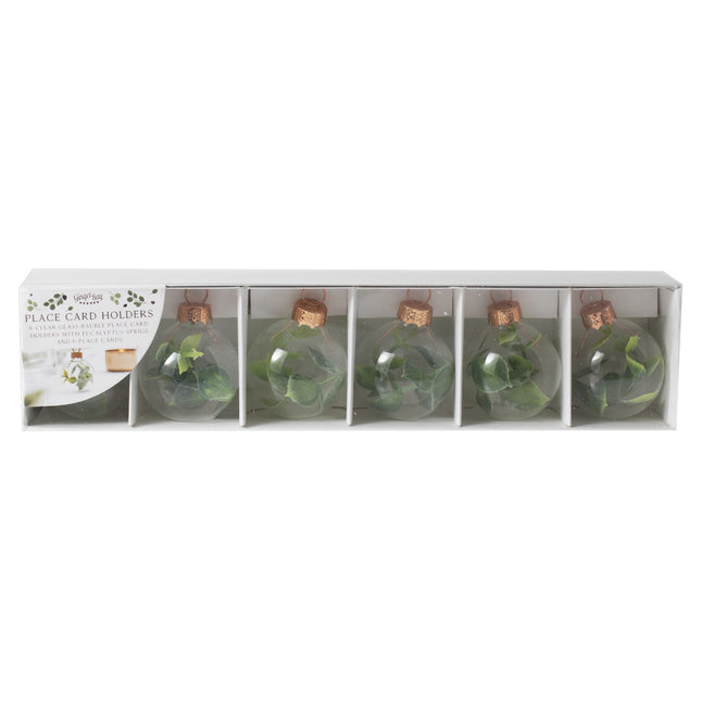 Porte-cartes de visite Eucalyptus 4cm 6pcs