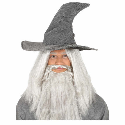 Magicien à chapeau gris