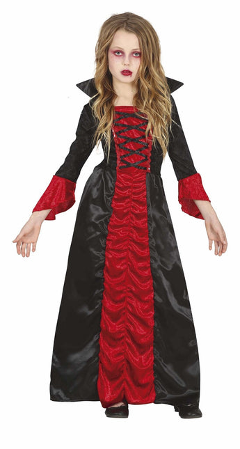 Costume d'Halloween de vampire fille rouge