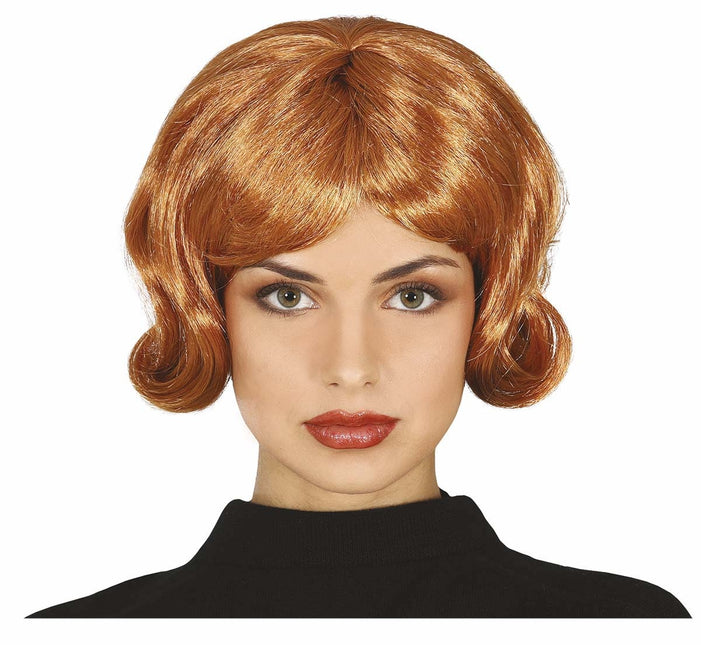Perruque brune cheveux courts