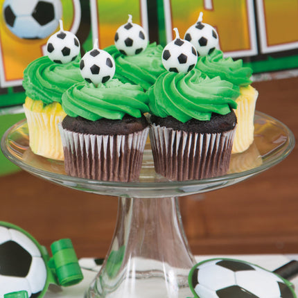 Bougies de football 14cm 6pcs
