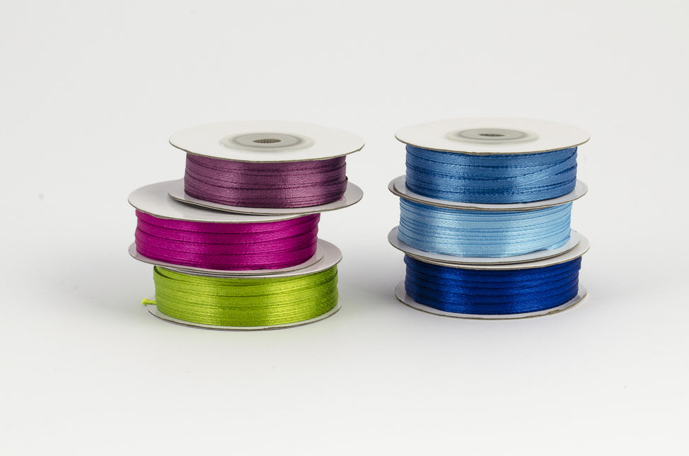 Ruban de satin bleu clair 3mm 50m